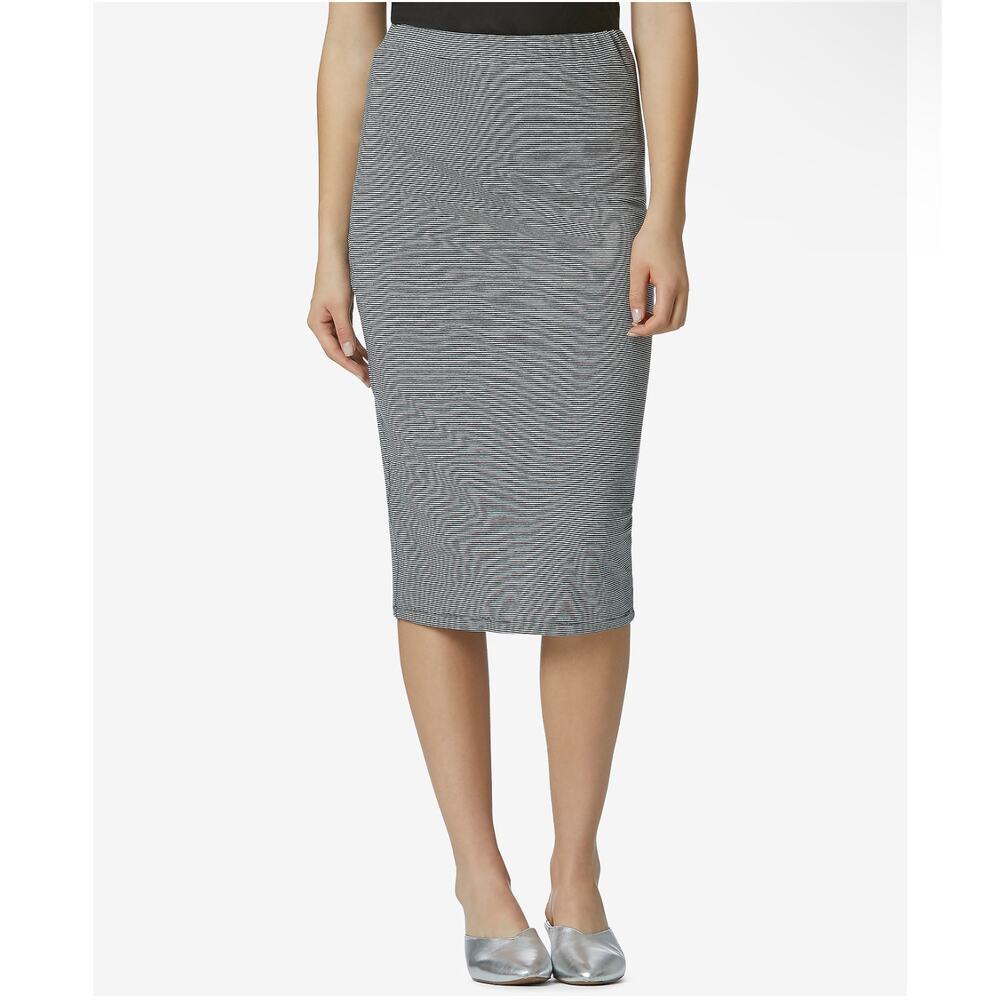 Avec Les Filles Cotton Knit Pencil Skirt Size M